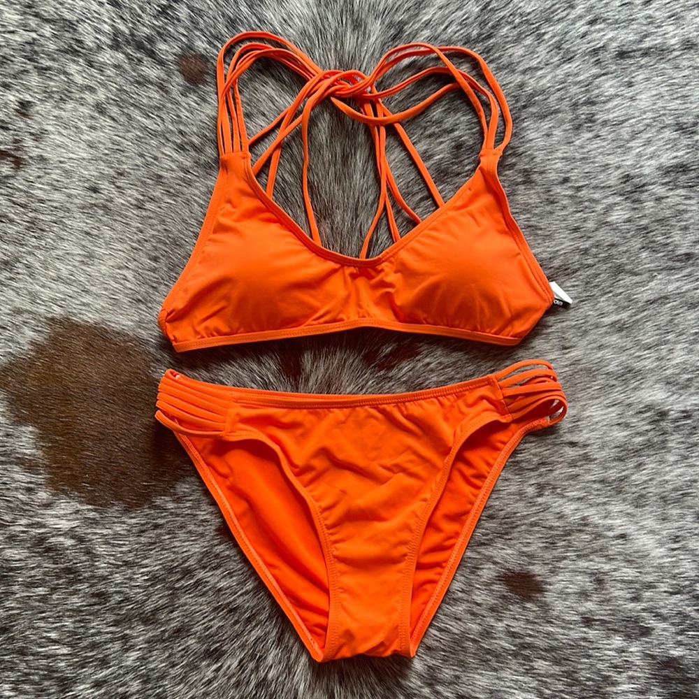 Orange Racerback Bikini - Picture 4 of 4